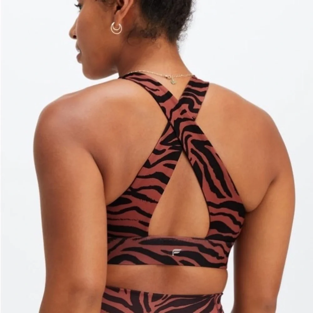 Fabletics Zebra Print Sports Bra